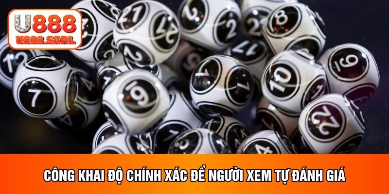 Công khai độ chính xác để người xem tự đánh giá